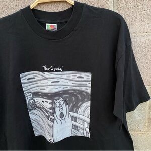 Vintage Edvard Munch The Scream Parody “The Squeal” 2XL Shirt Humor Pig